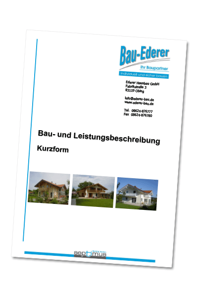 Baubeschreibung Bauederer Obing