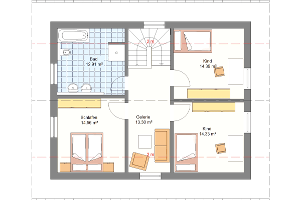 Aktionshaus Dachgeschoss Variante 2