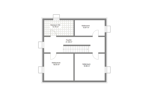 Einfamilienhaus 27 Kellergeschoss